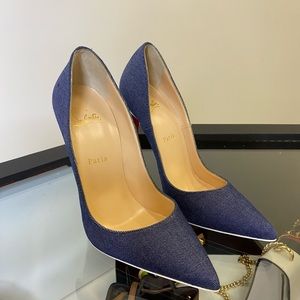 So Kate 120mm Denim Red Soul Pumps